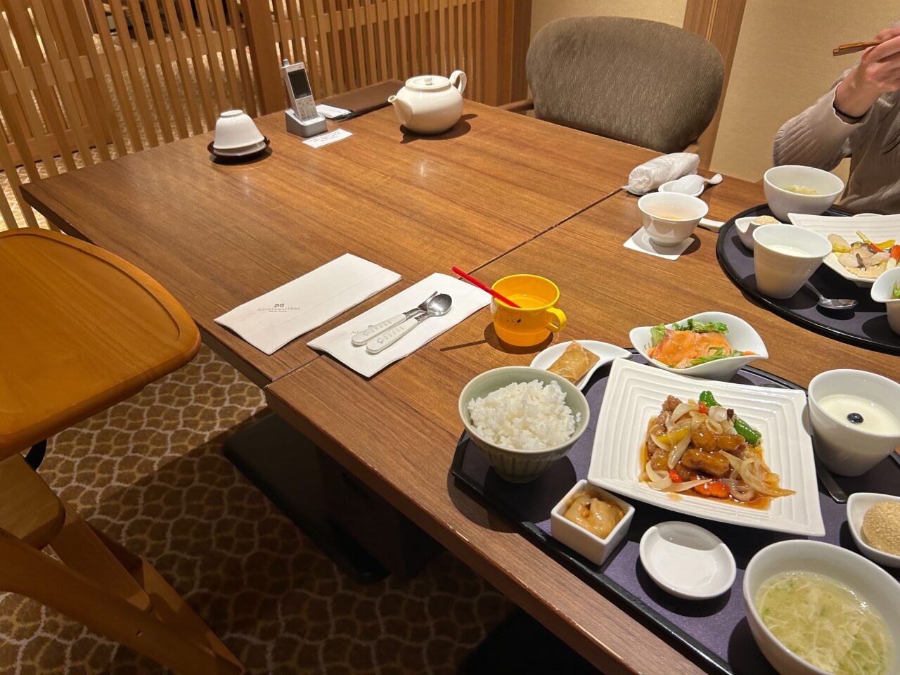 有馬グランドホテルの時分時にある中国料理「蓮-REN-」のお好みランチ2750円です。