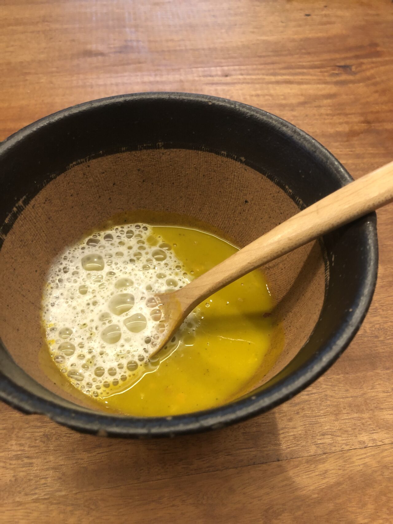 アンパルフェのランチコース(全10品)。Soupe すり鉢