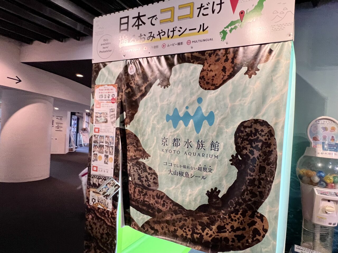 京都水族館の日本で唯一のおみやげシール