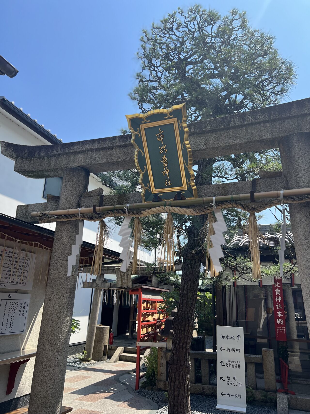 京都「市比賣神社」の鳥居